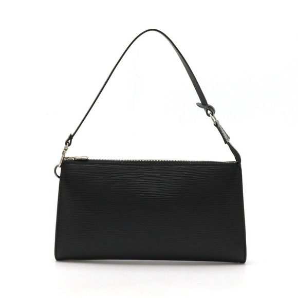 Louis Vuitton Epi Handbag Pouch Pochette Leather Accessory Black - Picture 1 of 7